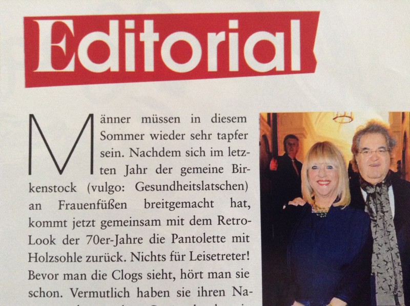 Patricia Riekel hat es schon geschafft ihren Mann (ebenfalls ehemaliger Qualitätsmedienchefredakteur) wieder gnädig zu stmmen.